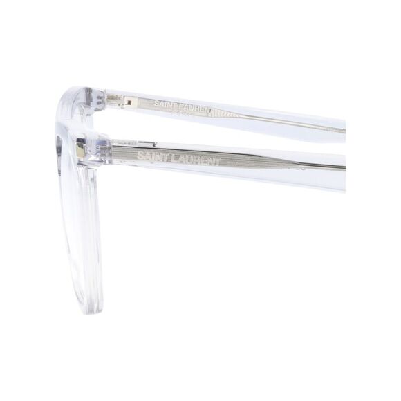 Saint Laurent Square-Frame Acetate Optical Frames Grey Womens - Picture 4 of 6